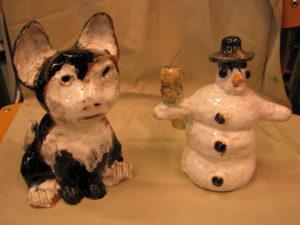 Kissa ja lumiukko