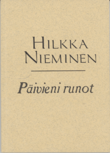 Kirjan nimi on Päivieni runot 1994